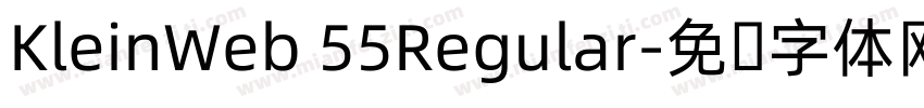 KleinWeb 55Regular字体转换